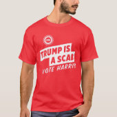 Trump is een Scab Vote Harris 2024-President T-shirt (Voorkant)