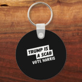 Trump is een schurk stem Harris 1 Sleutelhanger (Voorkant)
