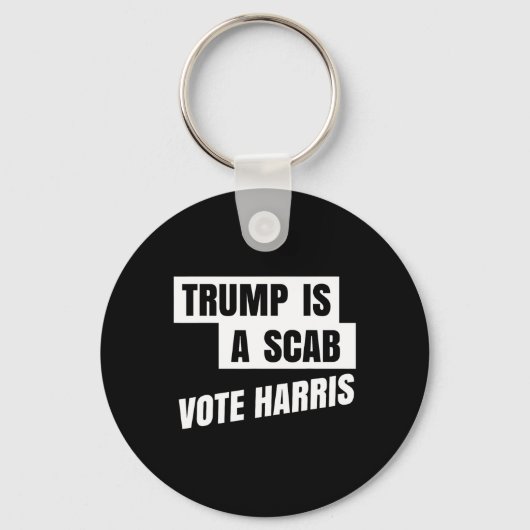 Trump is een schurk stem Harris 2 Sleutelhanger (Voorkant)