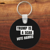 Trump is een schurk stem Harris 2 Sleutelhanger (Voorkant)