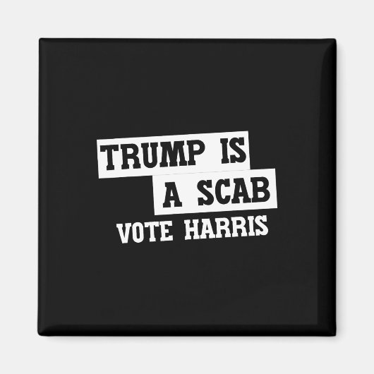Trump is een schurk stem Harris Magneet (Voorkant)