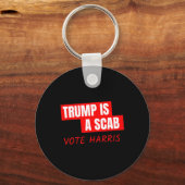 Trump is een schurk stem Harris Sleutelhanger (Voorkant)