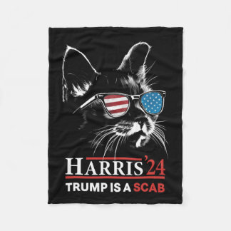Trump is een schurk stem Harris Vheimer Cat Lady 1 Fleece Deken