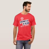 Trump is een schurk t-shirt (Voorkant volledig)