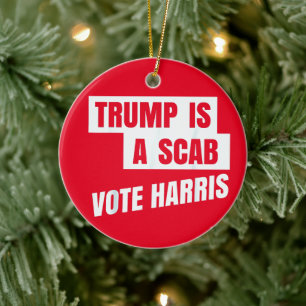 Trump is een schurk van Trump Keramisch Ornament