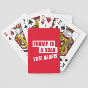 Trump is een schurk van Trump Pokerkaarten