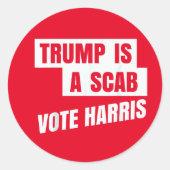 Trump is een schurk van Trump Ronde Sticker (Voorkant)