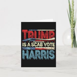 Trump is een schurkenstem Harris Wheimer 2024 Kama Kaart