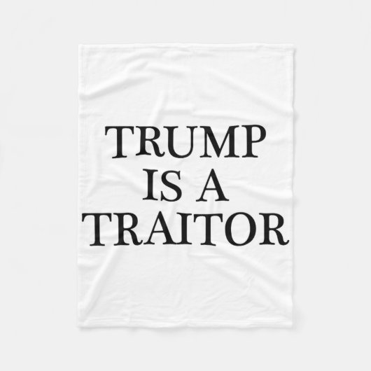 Trump Is Een Verrader - Anti Potus Kleding Fleece Deken (Voorkant)