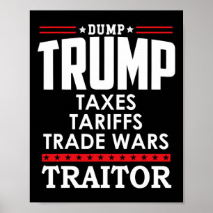 Trump Is Een Verrader In Chief Dump Trump Tre45on Poster