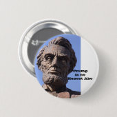 Trump is geen Honest Abe Button (Voorkant /achterkant)