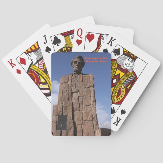 Trump is geen Honest Abe-speelkaarten Speelkaarten (Achterkant)