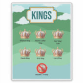 Trump is geen koning sticker (Voorkant)