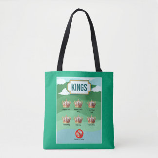Trump is geen koning tote bag
