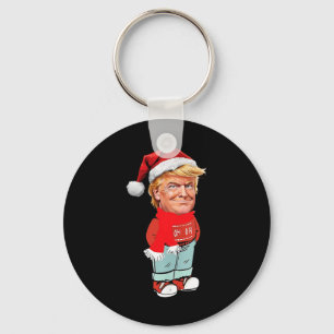 Trump is gewoon een chill guy grappig kerstontwerp sleutelhanger