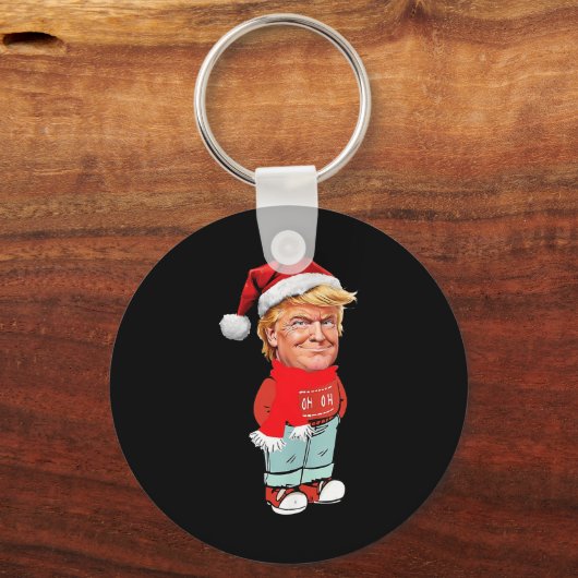 Trump is gewoon een chill guy grappig kerstontwerp sleutelhanger (Voorkant)
