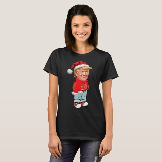 Trump is gewoon een chill guy grappig kerstontwerp t-shirt (Voorkant volledig)