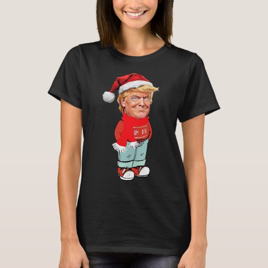 Trump is gewoon een chill guy grappig kerstontwerp t-shirt (Voorkant)