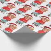 Trump is gewoon een chill guy kerst grappige kerst cadeaupapier (Hoek)