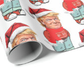 Trump is gewoon een chill guy kerst grappige kerst cadeaupapier (Rol Hoek)