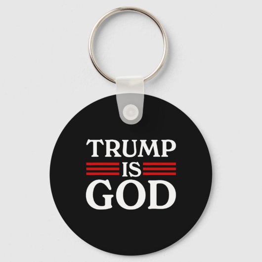 Trump is God Grappig Trump is God 2  Sleutelhanger (Voorkant)