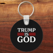 Trump is God Grappig Trump is God 2  Sleutelhanger (Voorkant)