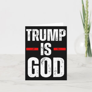 Trump is God Grappig Trump is God Kaart