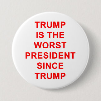 Trump is het ergste ronde button 7,6 cm