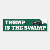 Trump is het moeras bumpersticker (Voorkant)