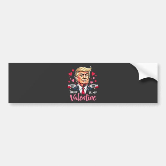 Trump is het President van de inauguratiedag van m Bumpersticker (Voorkant)