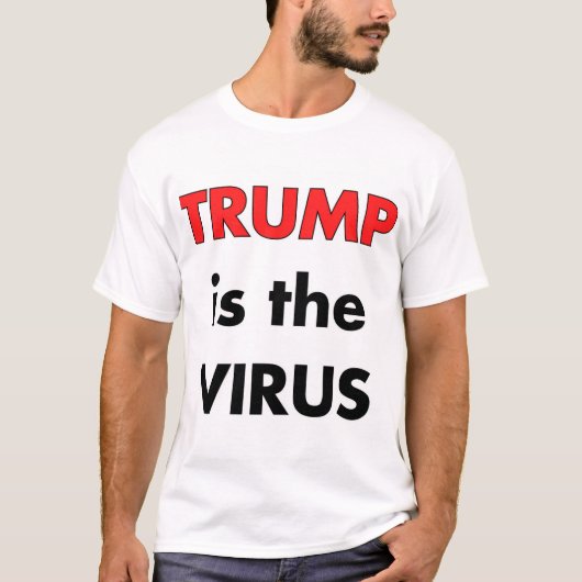 Trump is het virus Biden het vaccin T-shirt (Voorkant)
