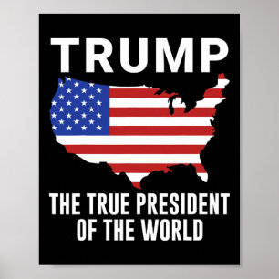 Trump is het ware President van de wereld Poster