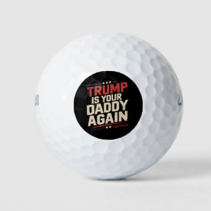 Trump Is Je Papa Weer 47e President Van De Verenig Golfballen