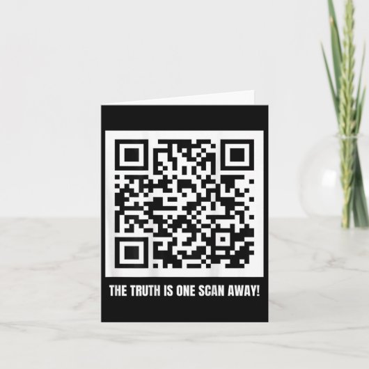 Trump is jouw President - QR Trump Code Kaart (Voorkant)