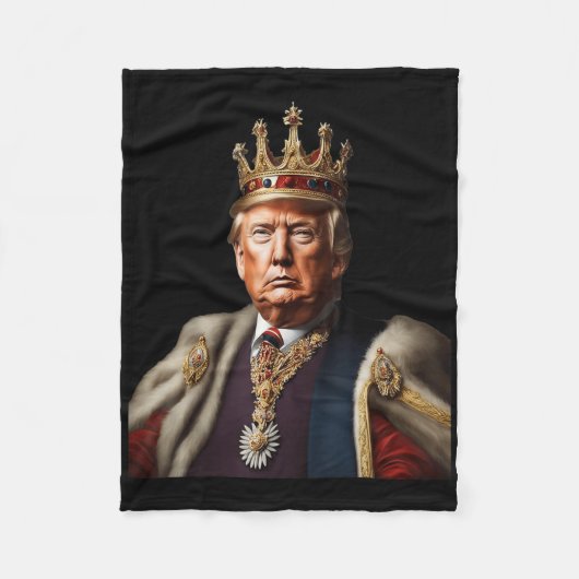 Trump is koning lang leve de Amerikaanse vlag Fleece Deken (Voorkant)