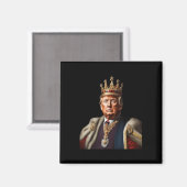 Trump is koning lang leve de Amerikaanse vlag Magneet (Voorkant / Achterkant)