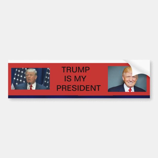TRUMP IS MIJN BUMPERSTICKER PRESIDENT (Voorkant)