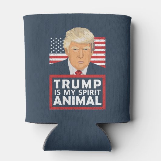 Trump is mijn dierlijk grappigte blikjeskoeler (Achterkant)