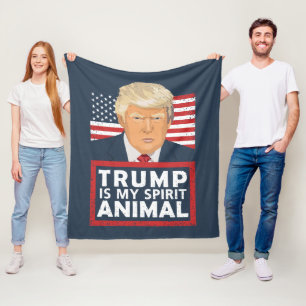 Trump is mijn dierlijk grappigte fleece deken