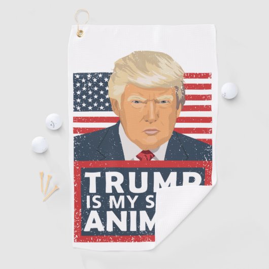 Trump is mijn dierlijk grappigte golfhanddoek (Insitu)