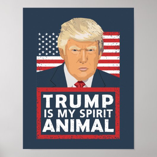 Trump is mijn dierlijk grappigte poster (Voorkant)