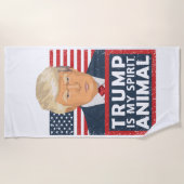 Trump is mijn dierlijk grappigte strandlaken (Voorkant)
