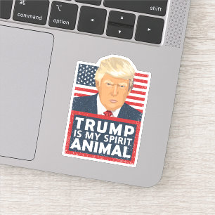 Trump is mijn geest dier grappige contour cut sticker