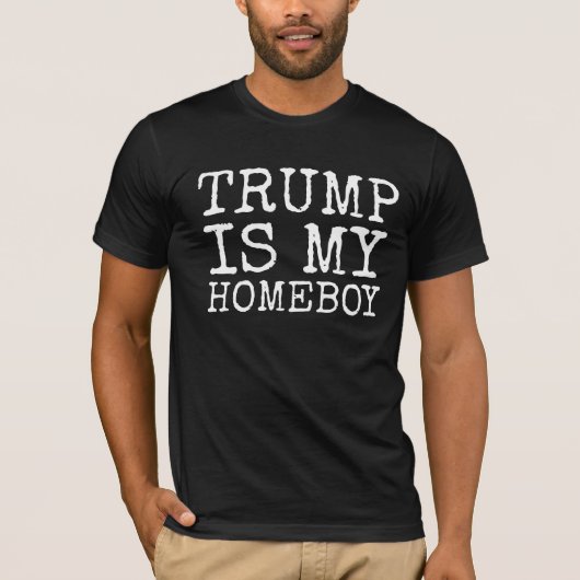 TRUMP IS MIJN HOMEBOY 2024 T-SHIRT (Voorkant)