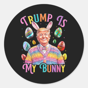 Trump Is Mijn Konijn Lenteljacht Eieren Maken Pase Ronde Sticker