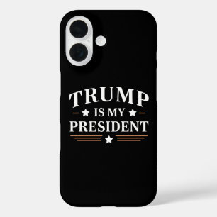 Trump Is Mijn President 47th US Vintage iPhone 16 Hoesje