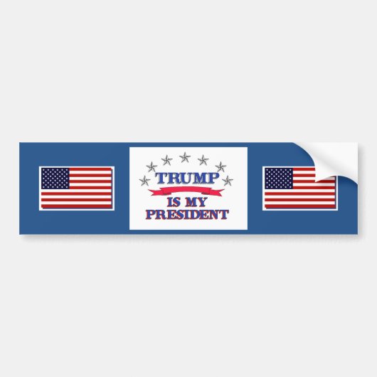 Trump is mijn President Bumpersticker (Voorkant)