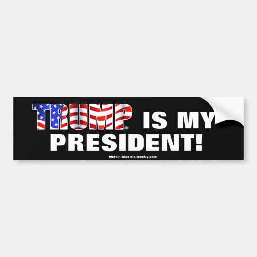 TRUMP is mijn President Bumpersticker (Voorkant)