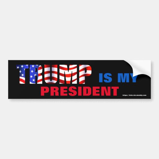 TRUMP is mijn President Bumpersticker (Voorkant)