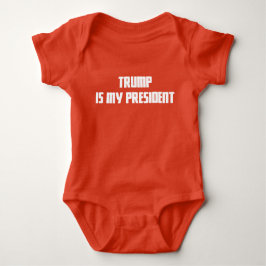 Trump is mijn President Red Baby Snap T-shirt